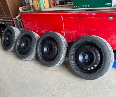 215/55R18 winter tires with rims