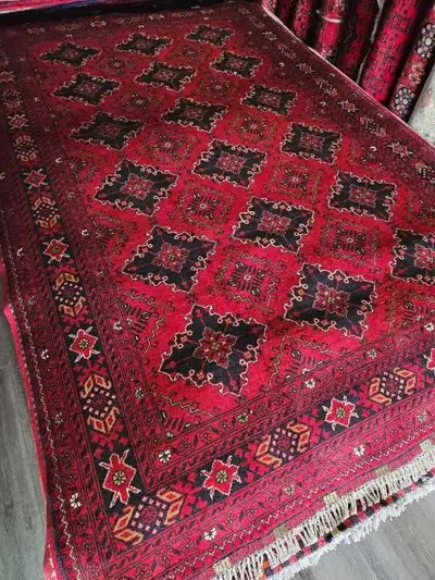 7x10 Hand-knotted soft quality Afghan Rug, View more
