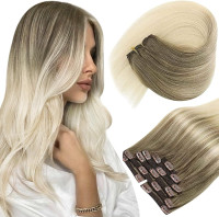NEW: 12 Inch Clip In Real Human Hair Extensions, 120g