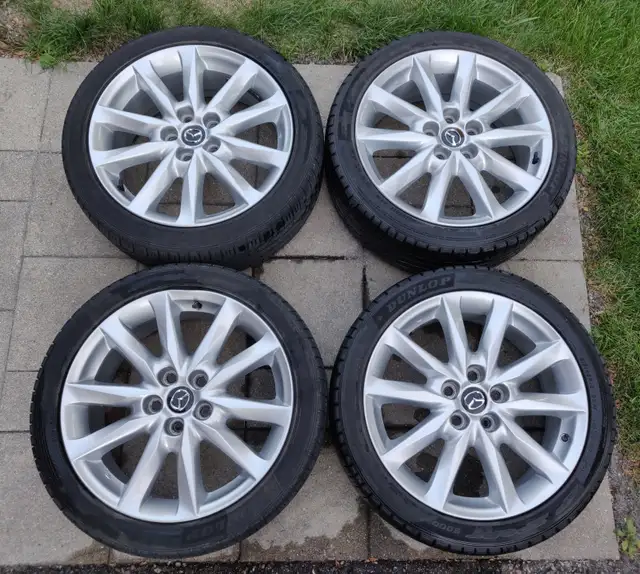 OEM Mazda 18" alloy rims wheels set of 4 with tires 215/45/18 in Tires & Rims in City of Toronto - Image 2