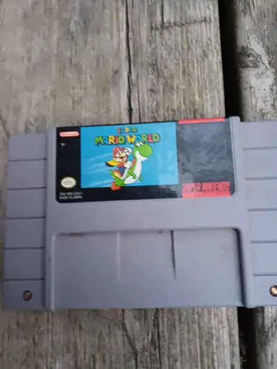 Relive the classic 16-bit adventure with this original Super Mario World game cartridge for the Supe...
