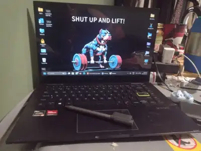 Touchscreen with Asus pen and magnetic sleeve with AAAA batteries 8 GB Ram 512 GB SSD 14 INCH SCREEN...