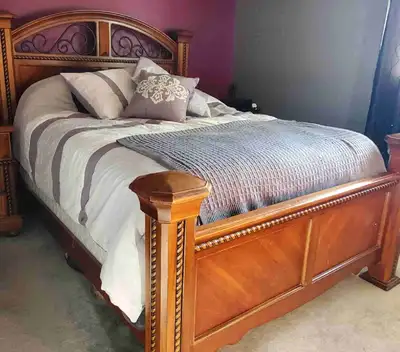 Beautiful Solid Wood Queen Bedroom Set , View more