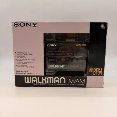 Brand New Vintage Sony Walkman WM-BF64  Radio Cassette Player, View more