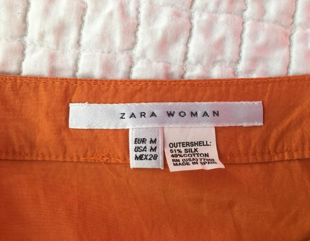 ZARA SILK/COTTON BLEND SKIRT-SIZE M dans Femmes - Robes et jupes  à Région d’Oakville/Halton - Image 3