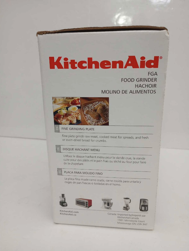 KitchenAid FGA, Food Grinder attachment . Brand new ! in Processors, Blenders & Juicers in Mississauga / Peel Region - Image 3