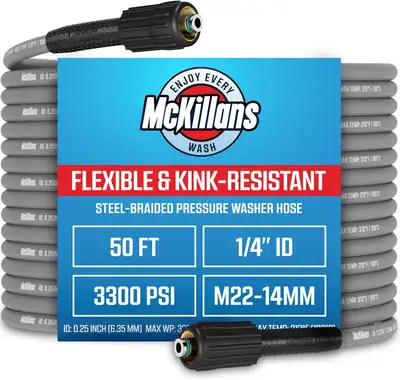 High quality replacement hose for a pressure/power washer 50 ft. 1/4 in connector 3300 PSI https://w...