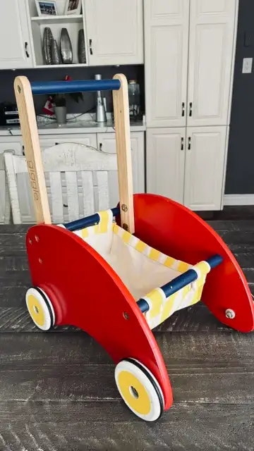 "Giggle" wooden toddler baby walker", View more