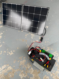 Génératrice à batterie avec panneau solaire