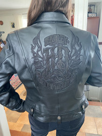 Harley Davidson Ladies Leather Jacket For Sale