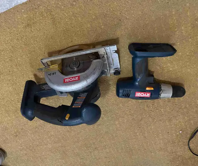 Ryobi 18v cordless drill and circular saw in Power Tools in Cornwall - Image 2