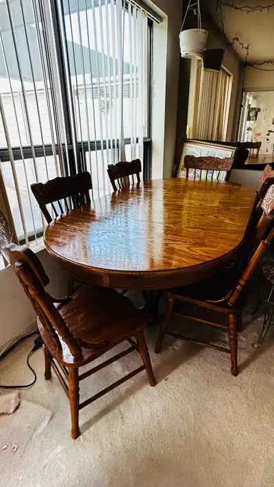 Real Wood Dining Room Table with Chairs, View more