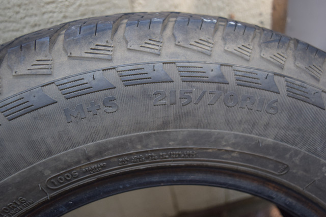 winter tires m&s 215/70r/16 in Tires & Rims in Thunder Bay - Image 2