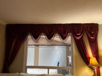 Gorgeous Maroon and Gold Curtains