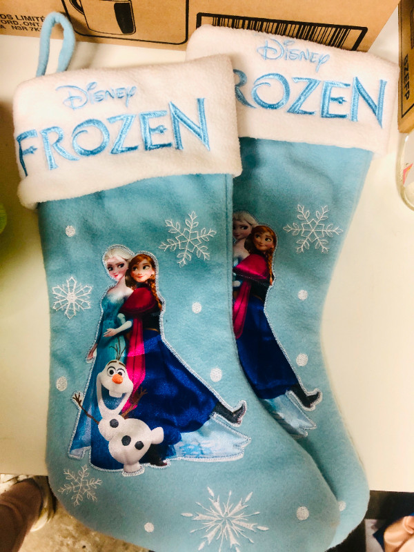 Set of 2 Disney's Frozen Christmas Stockings 20" dans Fêtes et événements  à Ville de Montréal