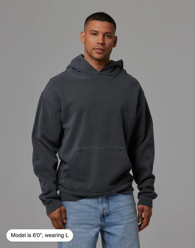 Talentless Mens Heavyweight Hoodie NWT NEW STEEL GREY Large