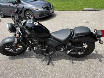 6k obo Honda rebel 500, 4,664km. New and original exhaust 2 keys