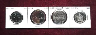 Modern Canadian Dollars & Fifty Cent Pieces, View more