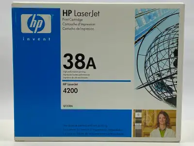 Genuine HP 38A Q1338A Black Toner Cartridge LaserJet 4200 Series, View more