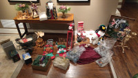 Boxes of Assorted Christmas and Holiday Decorations