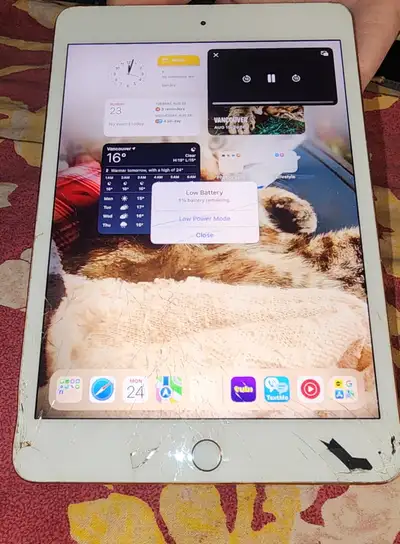 Unlocked Apple iPad Mini 5 (slightly front screen cracks ), View more