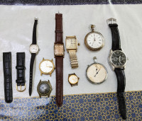 Antique vintage lot of watches Windup,Automatic and Quartz