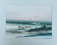 Watercolour Seascape by Piset
