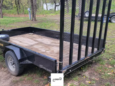 Remorque utilitaire Doolittle Trailer Mfg. SS 2021 à essieu simple 6,5 x 12 plus d’espace que les st...