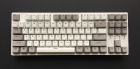 White Durgod Taurus K320 TKL Mechanical Keyboard, Cherry MX Blue