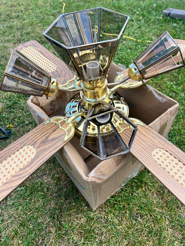 vintage ceiling fan in Indoor Lighting & Fans in Moose Jaw