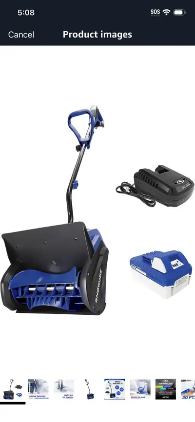 Snow Joe 24V Cordless Electric Shovel Kit, View more