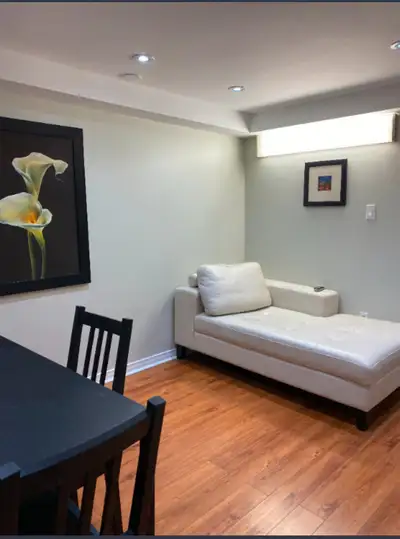 Fully furnished one-bedroom basement apartment close to Square One is for rent. Separate entrance. F...