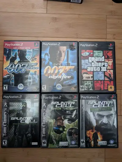 PS2 games $10 each , View more