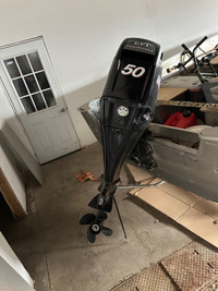 Mercury 50hp tiller outboard motor