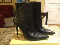 Mimosa Nappa leather stiletto bootie. 9-1/2 fits like an 8