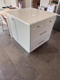 Kitchen island quartz top