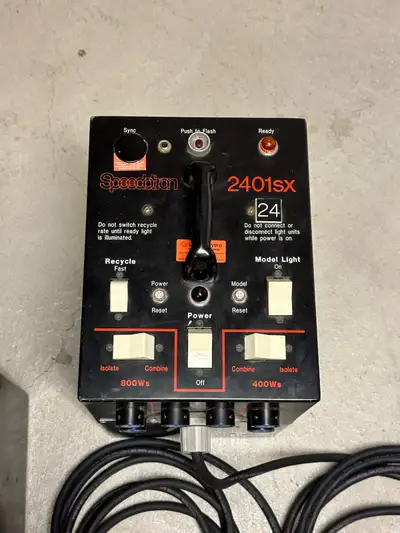 I have a total of four (4) Speedotron 2401sx power supplies for strobe / flash photography. They wor...