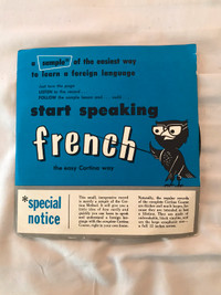 French course on vinyl record