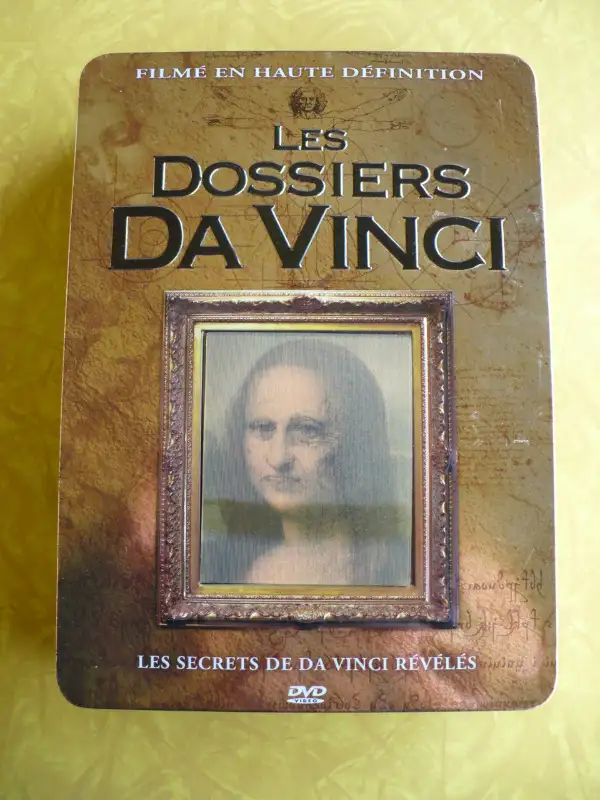 5 DVD-LES DOSSIERS DA VINCI ( BOITE DE MÉTAL + 5 DVD COMME NEUF62863259646978121