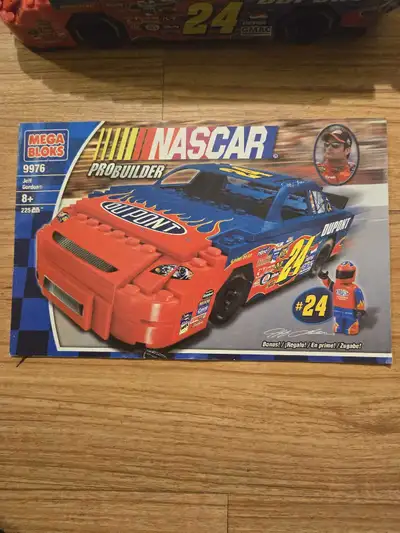 I'm selling a used Mega Bloks NASCAR ProBuilder set, featuring Jeff Gordon's #24 car with 225 pieces...