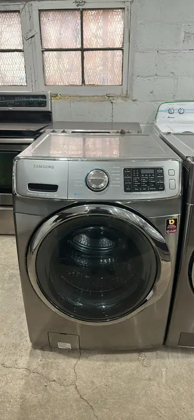 Samsung 27" inch stainless steel front load washer, View more