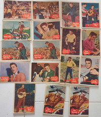 Cartes de collection Elvis Presley et timbres.