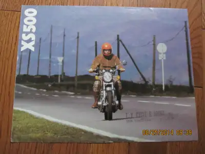 Yamaha XS500 pamphlet is not a reprint.