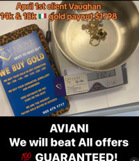 Highest Price Paid For Your Unwanted Jewellery Visit AVIANI
