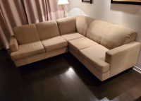 MADE IN CANADA CREME SECTIONAL COUCH