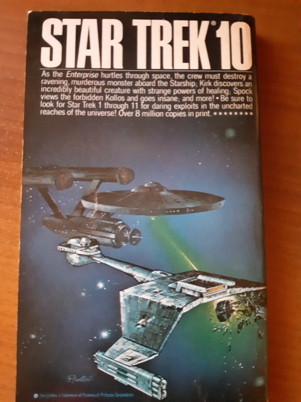 Vintage 1974 Star Trek 10 Collectible Bantam Paperback Book in Arts & Collectibles in Moncton