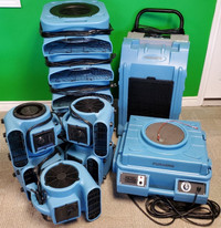 Package Blue 12 Air Movers, Air Scrubber, & Dehumidifier