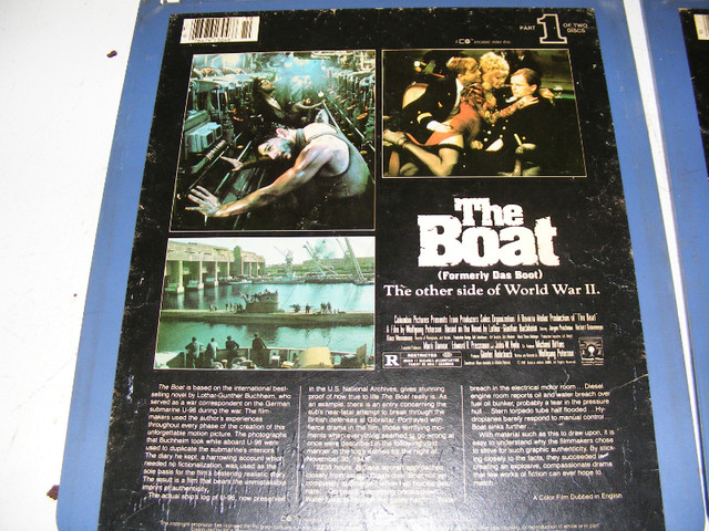 1983 Vintage Laser Video Disc - The Boat in Arts & Collectibles in Saint John - Image 4
