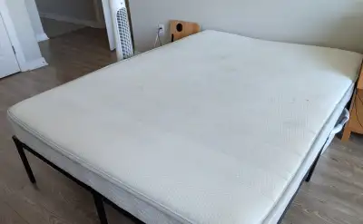 Queen size mattress and frame, View more