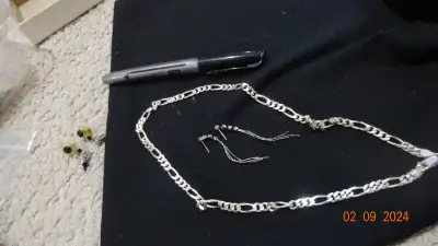 Jewellery, necklace, 2,silver ,pendant, 925, 17.5, 20 inch chain, View more